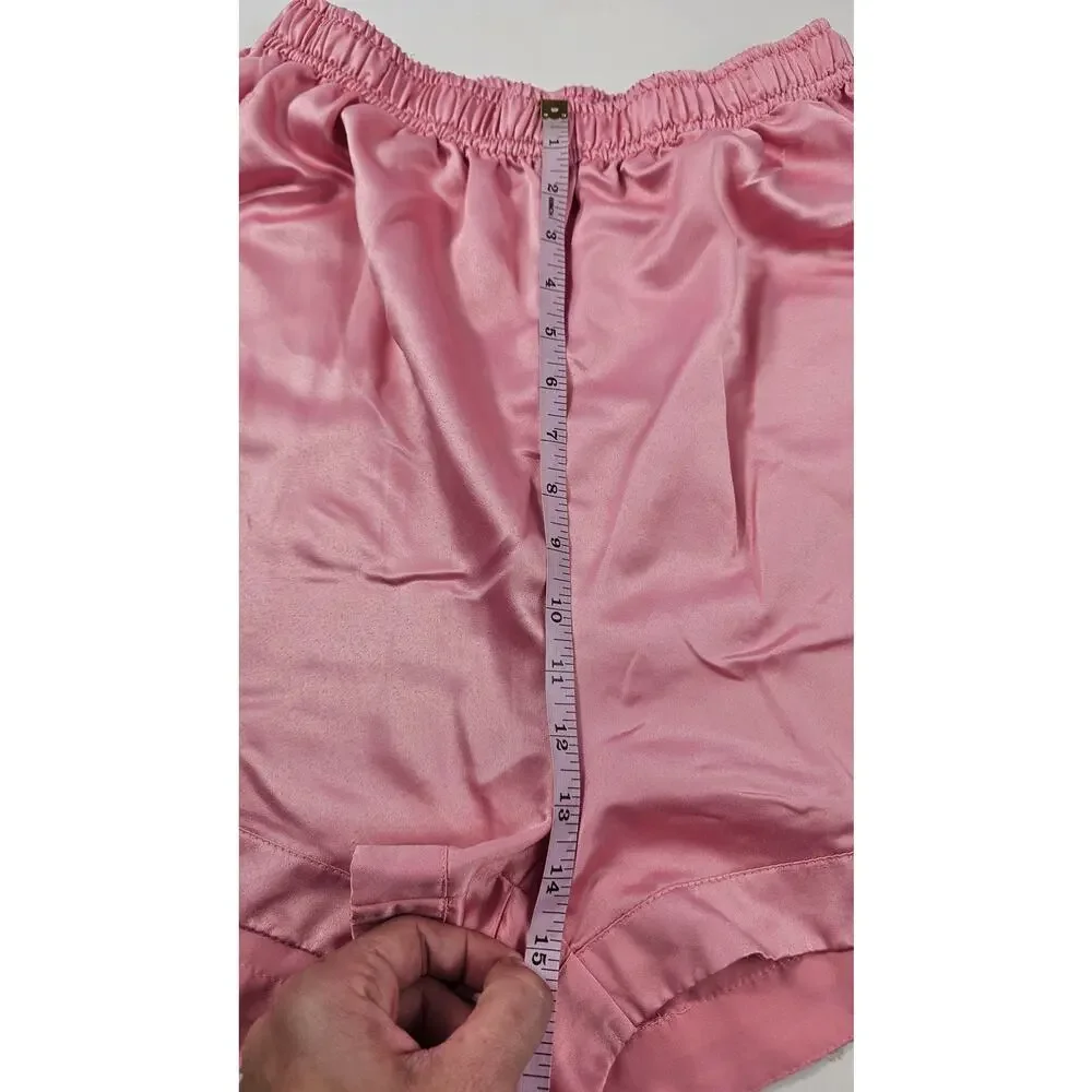 Nasty gal sz L pink satin 2.5
